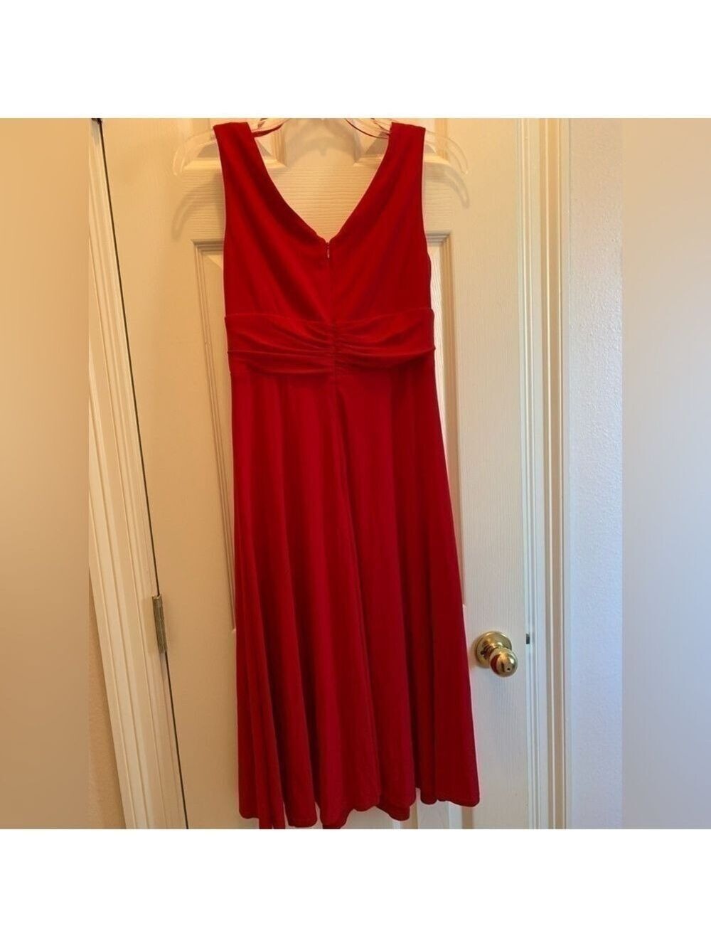 JESSICA HOWARD EVENINGS drape front rhinestone holiday evening party dress - Picture 4 of 15